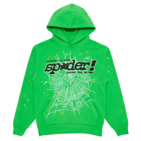 Sp5der Punk V2 Rhinestone Hoodie